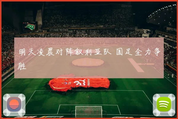 明天凌晨对阵叙利亚队 国足全力争胜
